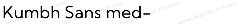 Kumbh Sans med字体转换